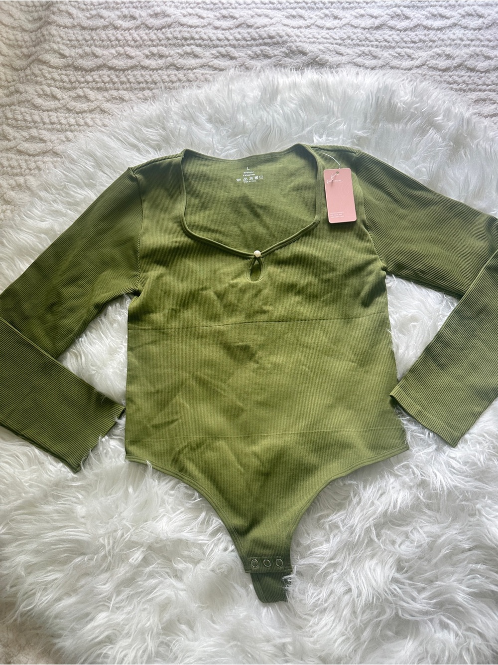Green long sleeve bodysuit FeelinGirl Long Sleeve Shapewear Bodysuit for Women